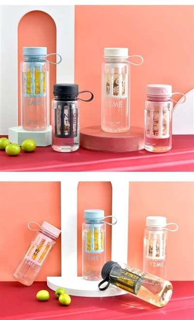 Plastic Water Bottle with Fruit Infuser