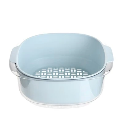 2 in 1 Colander Bowl Set Plastic