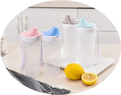 BPA free Water Bottle with built-in lemon squeezer