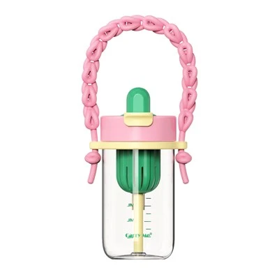 Plastic Water Bottle with Adjustable Strap