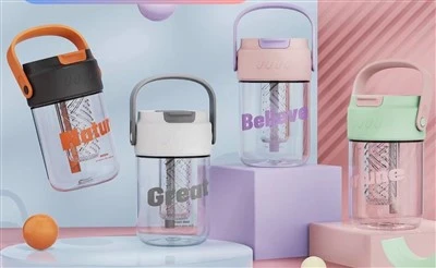 Tritan Water Bottle With Infuser And Straw